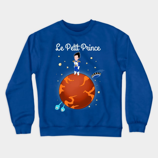 Vegeta Le petit prince Crewneck Sweatshirt by OniSide